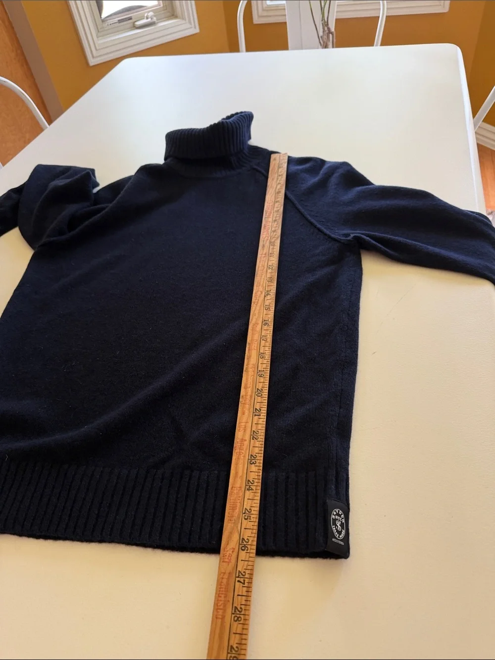 Todd Snyder Navy Nomad Turtleneck Sweater Sz S.  New/Flawed. Box53